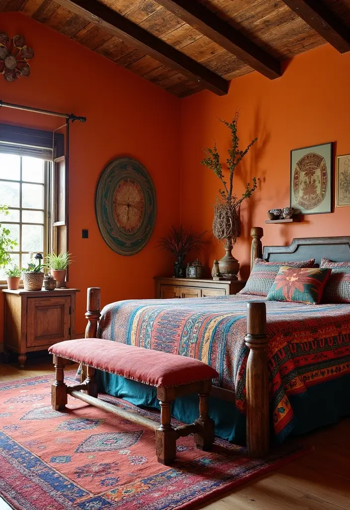 20 Bold Color Patterns for Your Bedroom That Will Leave You Breathless! - 17. Southwestern Spirit