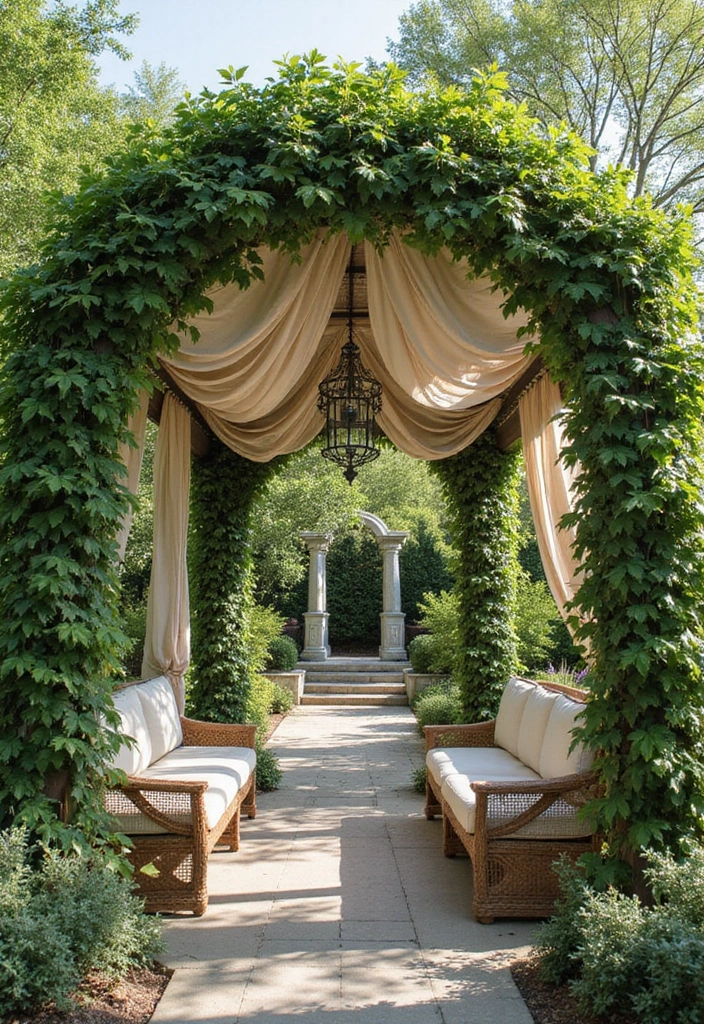 21 Stunning Bohemian Outdoor Spaces That Will Make You Never Want to Leave! - 7. Whimsical Garden Arbors