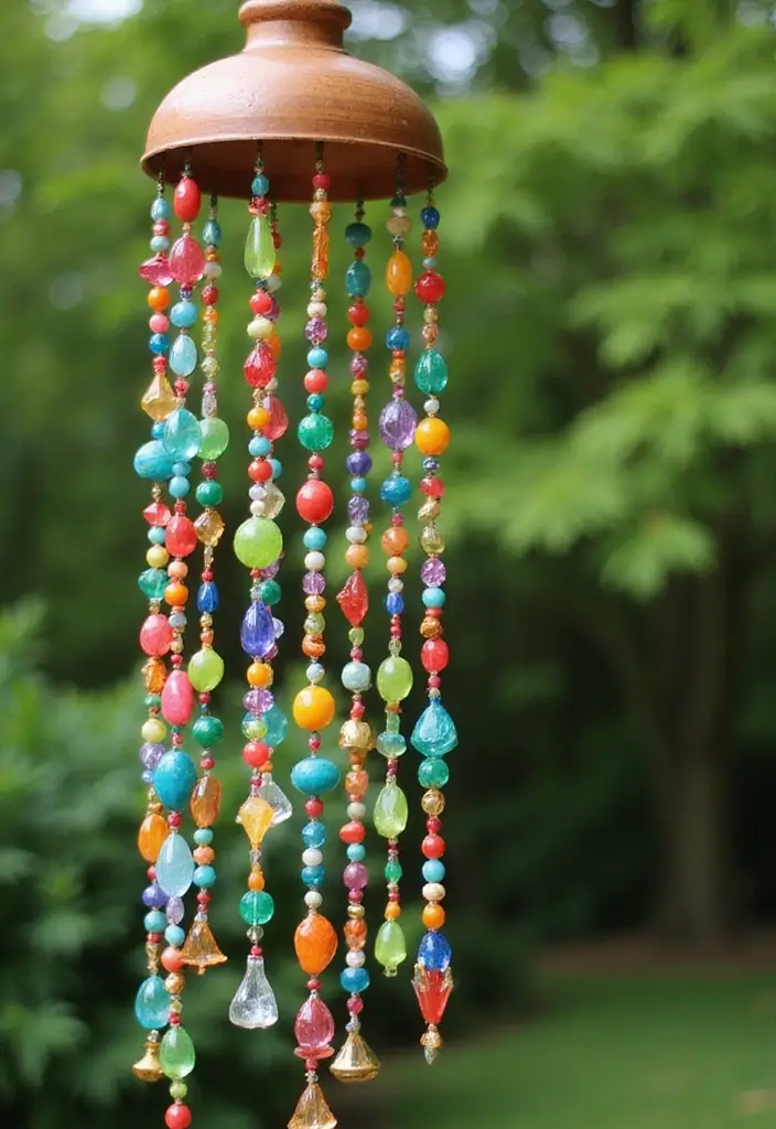 21 Fun Craft Ideas That'll Keep You Busy All Weekend (You Won't Believe #8!) - 13. Beaded Wind Chimes