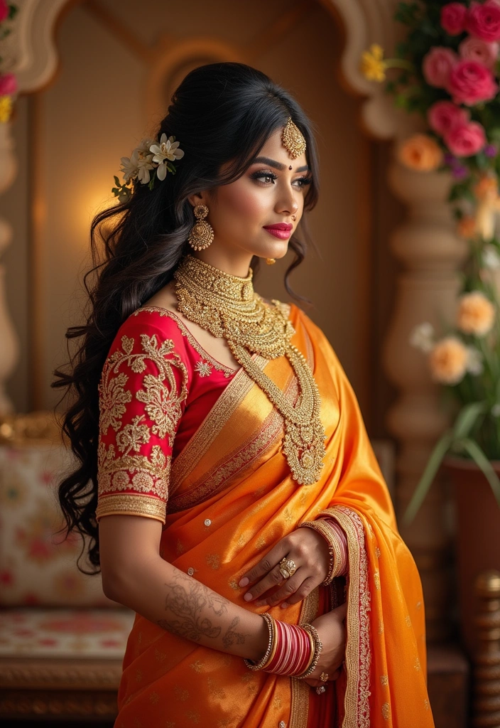 21 Stunning Wedding Dresses from Around the Globe That Will Make You Say ‘I Do!’ - 1. The Exquisite Sari from India