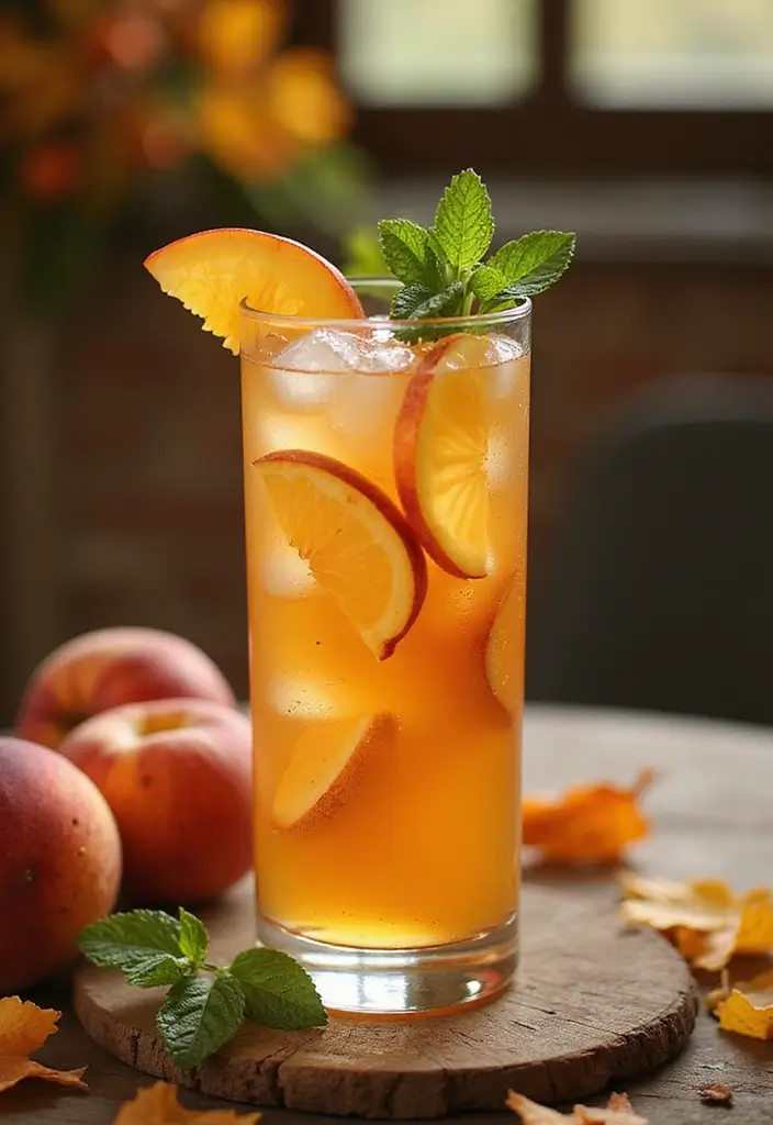 10 Maple Syrup Cocktails You Have to Try This Autumn (Get Ready for #6!) - 7. Maple Peach Cooler