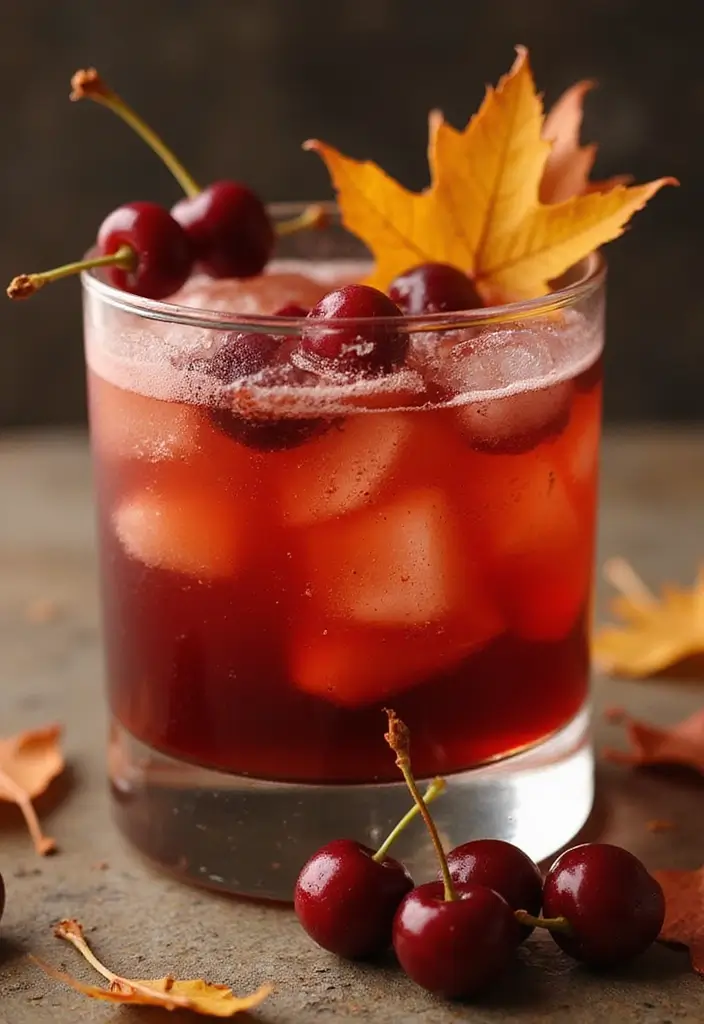 10 Maple Syrup Cocktails You Have to Try This Autumn (Get Ready for #6!) - 9. Maple Sour Cherry Refresher