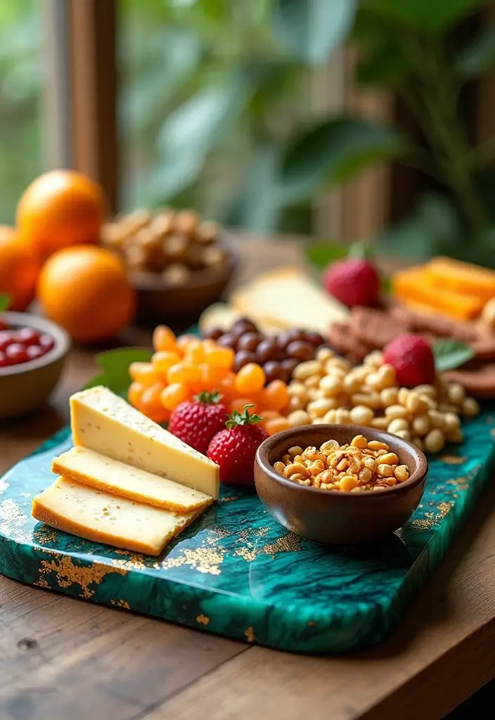12 Boho Platters That Bring Earthy Elegance to Your Decor! - 12. Artistic Resin Designs