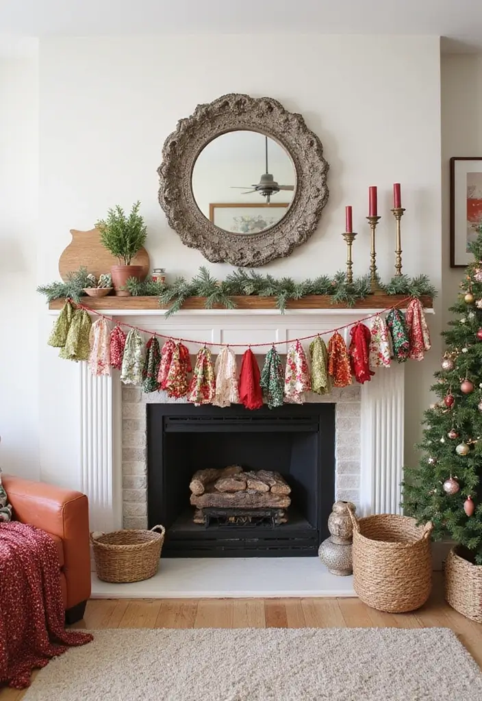 12 Upcycled Seasonal Decor Projects That Will Make Your Home Shine This Holiday (#3 Is Adorable!) - 11. Upcycled Garland