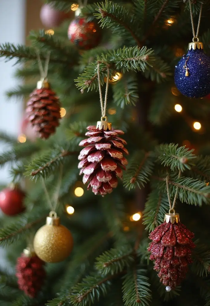 12 Upcycled Seasonal Decor Projects That Will Make Your Home Shine This Holiday (#3 Is Adorable!) - 3. Adorable Pinecone Ornaments
