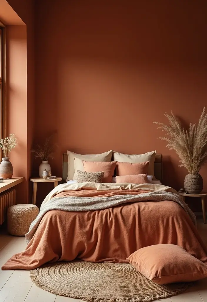 14 Bohemian Bedroom Decor Ideas with a 1970s Twist (Get Ready to Love #6!) - 1. Earthy Color Palette