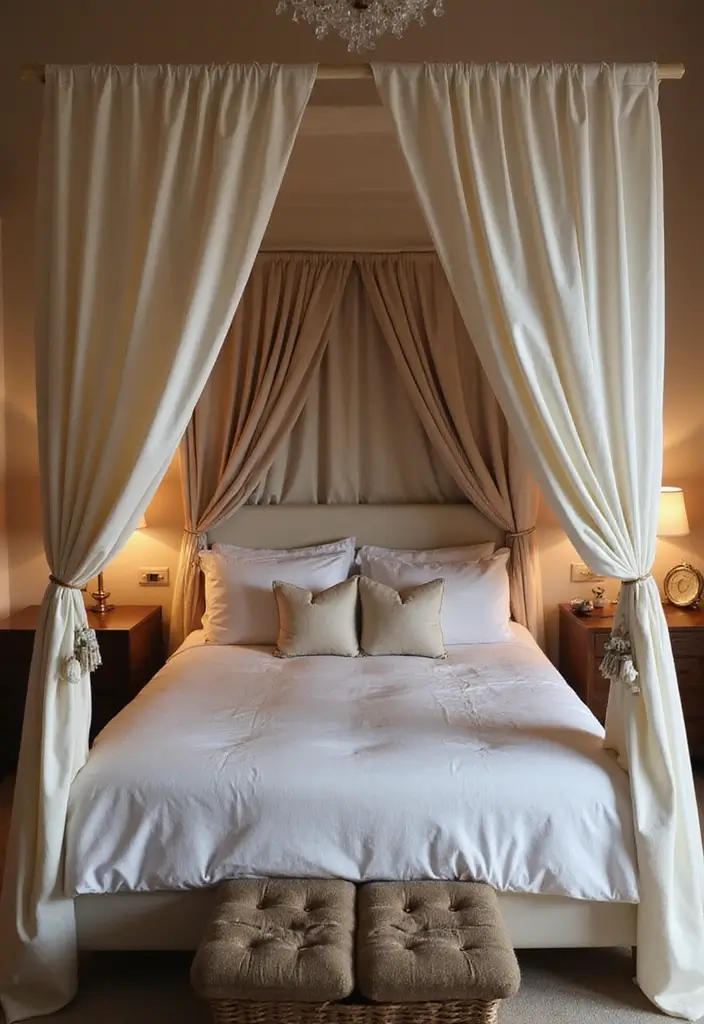 14 Bohemian Bedroom Decor Ideas with a 1970s Twist (Get Ready to Love #6!) - 8. Canopy Beds