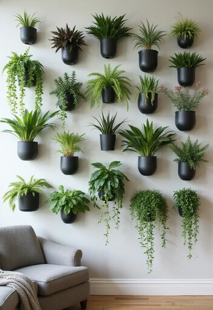 14 Boho Chic Indoor Plant Decor Ideas That’ll Make You Feel Like You’re in Paradise (#3 Is a Must-See!) - 3. Indoor Plant Wall