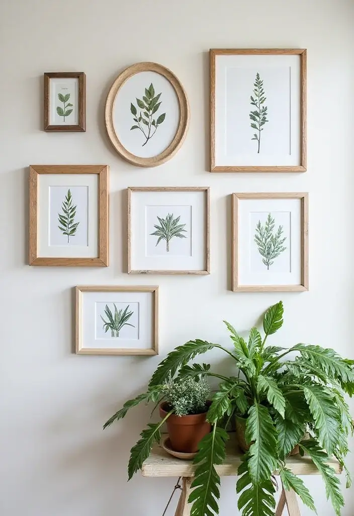 14 Boho Chic Indoor Plant Decor Ideas That’ll Make You Feel Like You’re in Paradise (#3 Is a Must-See!) - 8. Botanical Art Prints