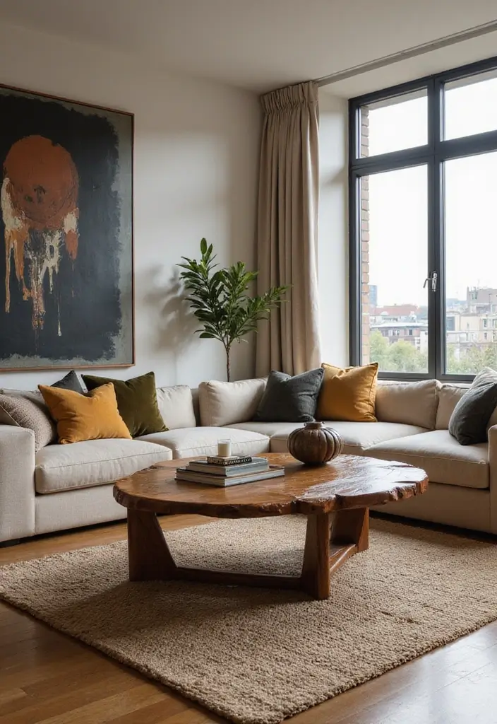 15 Cozy Winter Decor Ideas for Your Living Room That'll Make You Want to Snuggle Up! - 11. Invest in a Statement Piece