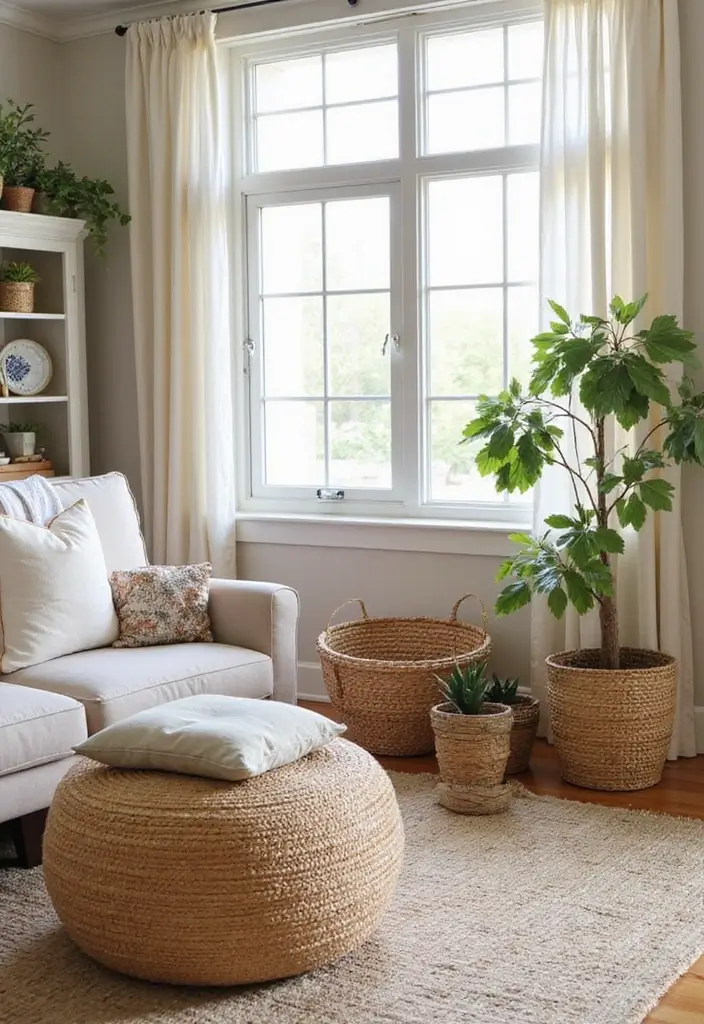 15 Cozy Winter Decor Ideas for Your Living Room That'll Make You Want to Snuggle Up! - 13. Utilize Decorative Storage