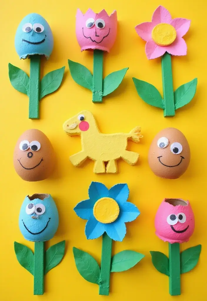 15 Mind-Blowing Upcycled Crafts That Turn Trash into Treasure (You’ll Be Inspired!) - 12. Egg Carton Art
