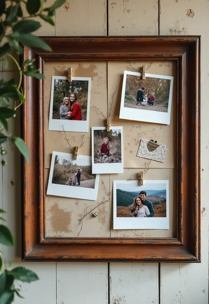 15 Seasonal Decor Ideas That Will Make Your Home the Talk of the Town (Especially #6!) - 10. Vintage Holiday Photo Frame