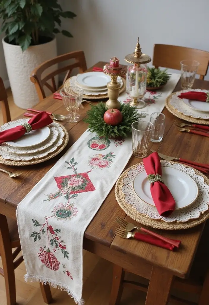 15 Stunning Holiday Tableware Ideas That'll Make Your Guests Say 'Wow!' - 15. Themed Holiday Table Runners
