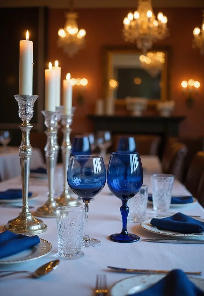 15 Stunning Holiday Tableware Ideas That'll Make Your Guests Say 'Wow!' - 2. Sparkling Glassware Splendor