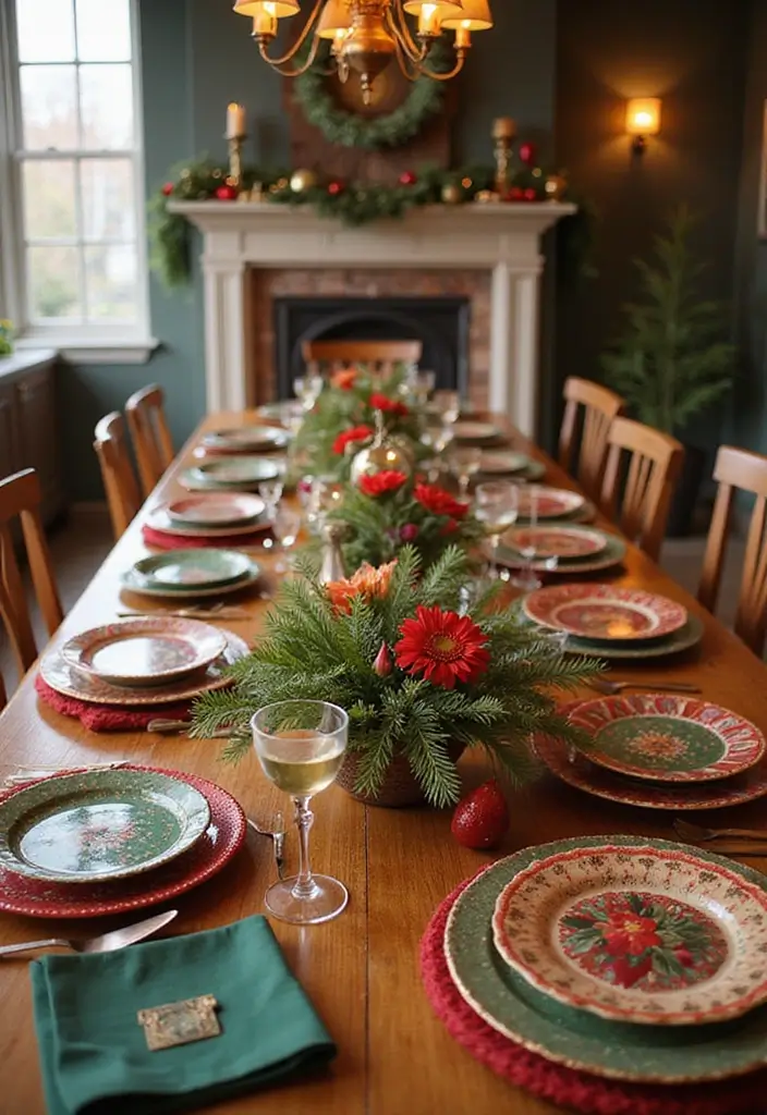 15 Stunning Holiday Tableware Ideas That'll Make Your Guests Say 'Wow!' - 3. Bold and Bright Colors