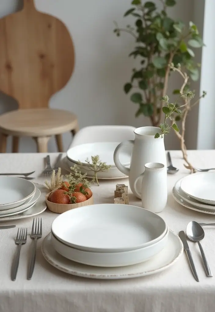 15 Stunning Holiday Tableware Ideas That'll Make Your Guests Say 'Wow!' - 7. Minimalist Scandinavian Style