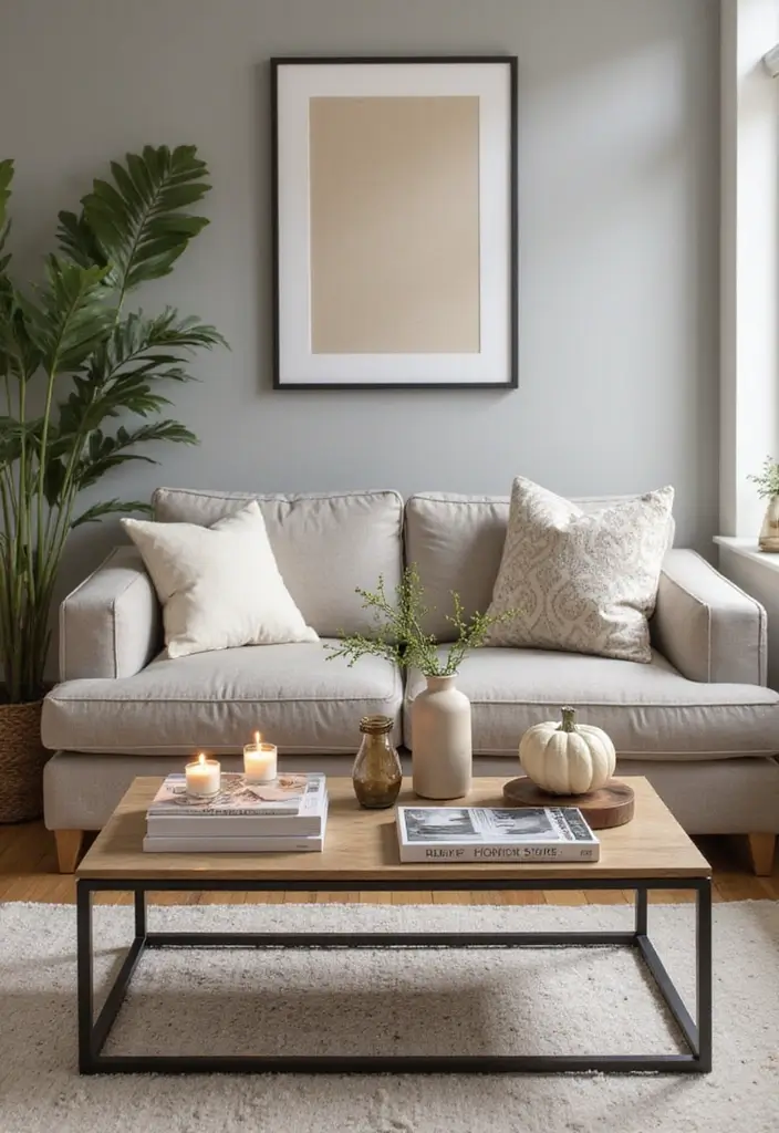 15 Ultra Modern Fall Living Room Ideas That Will Leave You in Awe (You Won't Believe #7!) - 14. Curated Coffee Tables