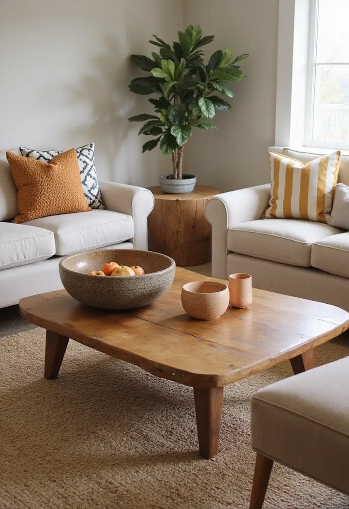 15 Ultra Modern Fall Living Room Ideas That Will Leave You in Awe (You Won't Believe #7!) - 2. Warm Wood Accents