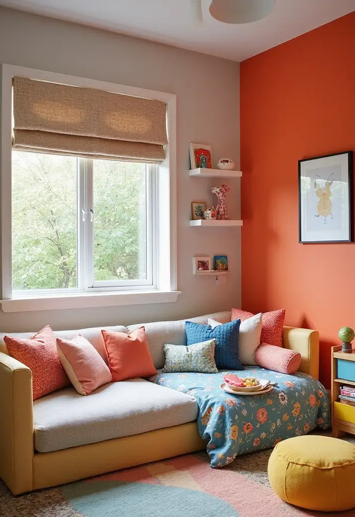 15 Vibrant Dopamine Decor Ideas That Will Light Up Your Kids' Room (And Their Mood!) - 1. Bold Accent Walls