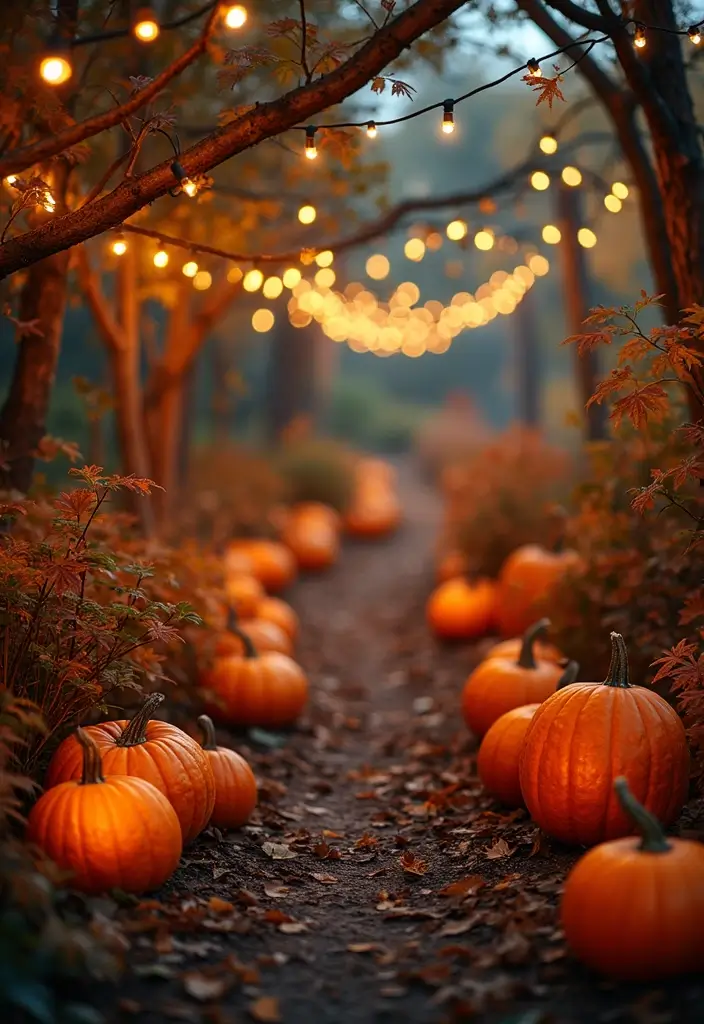 16 Halloween Atmosphere Outdoor Lighting Ideas to Create the Ultimate Spooky Vibe! - 16. Enchanting Fairy Garden Lights