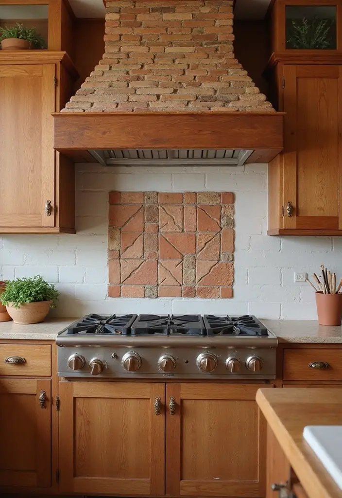 16 Natural Kitchen Backsplash Ideas That Bring the Outdoors In! - 11. Clay Tiles