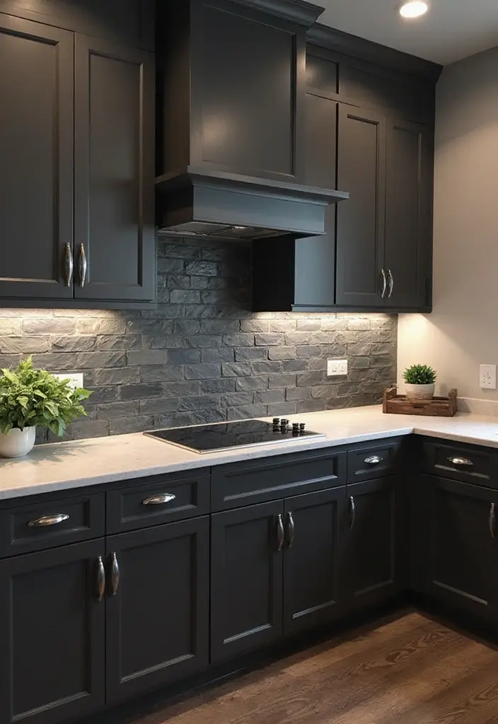 16 Natural Kitchen Backsplash Ideas That Bring the Outdoors In! - 8. Slate Tiles
