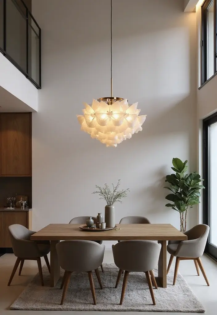 17 Contemporary Chandeliers for High Ceilings That Redefine Dining Spaces! - 14. Multi-Functional Designs