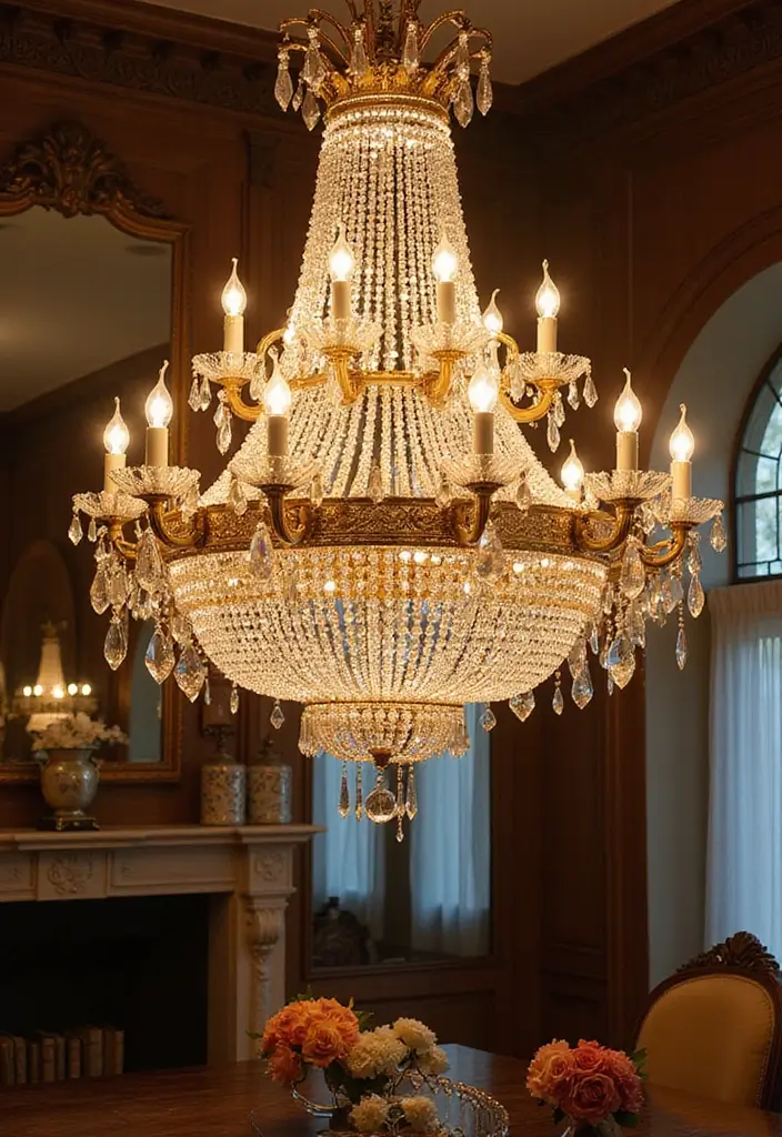 17 Contemporary Chandeliers for High Ceilings That Redefine Dining Spaces! - 17. Opulent Beaded Designs