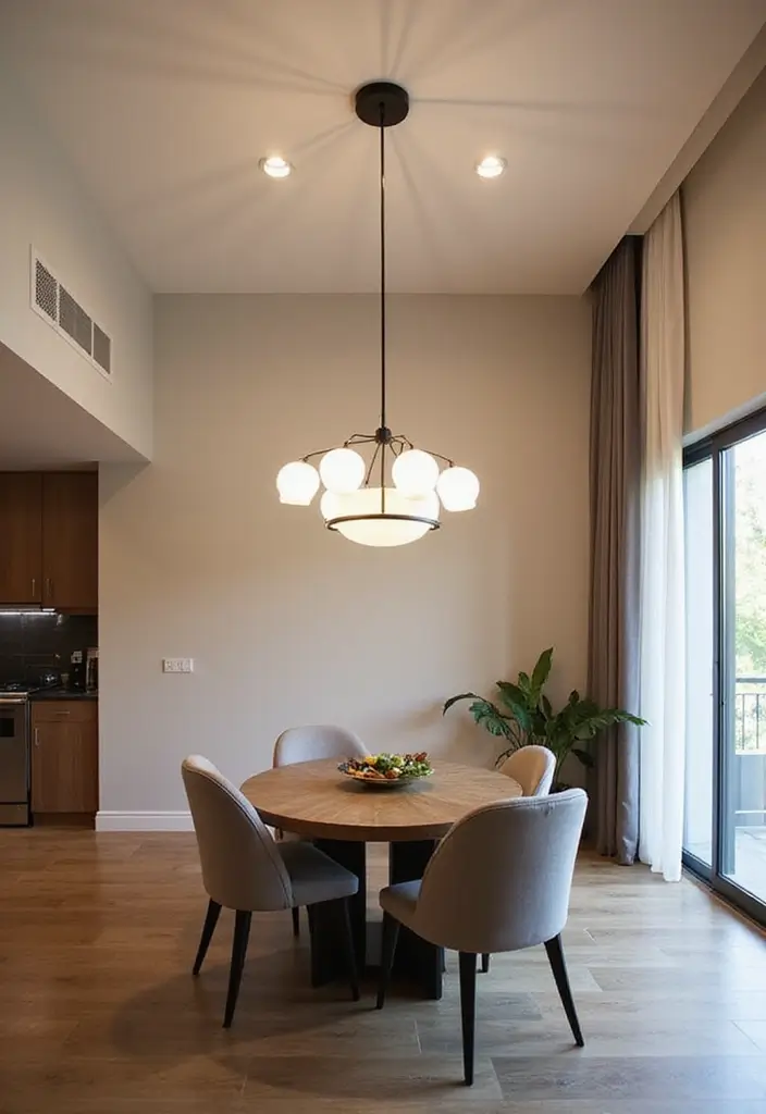 17 Contemporary Chandeliers for High Ceilings That Redefine Dining Spaces! - 7. Elegant LED Options