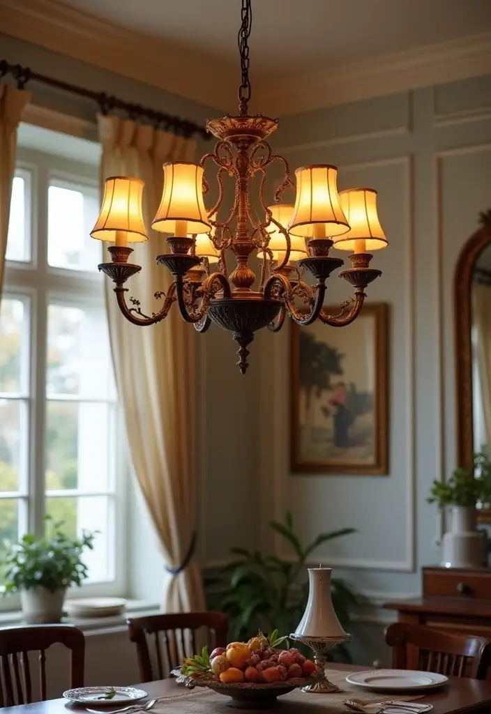 17 Contemporary Chandeliers for High Ceilings That Redefine Dining Spaces! - 8. Vintage Revival