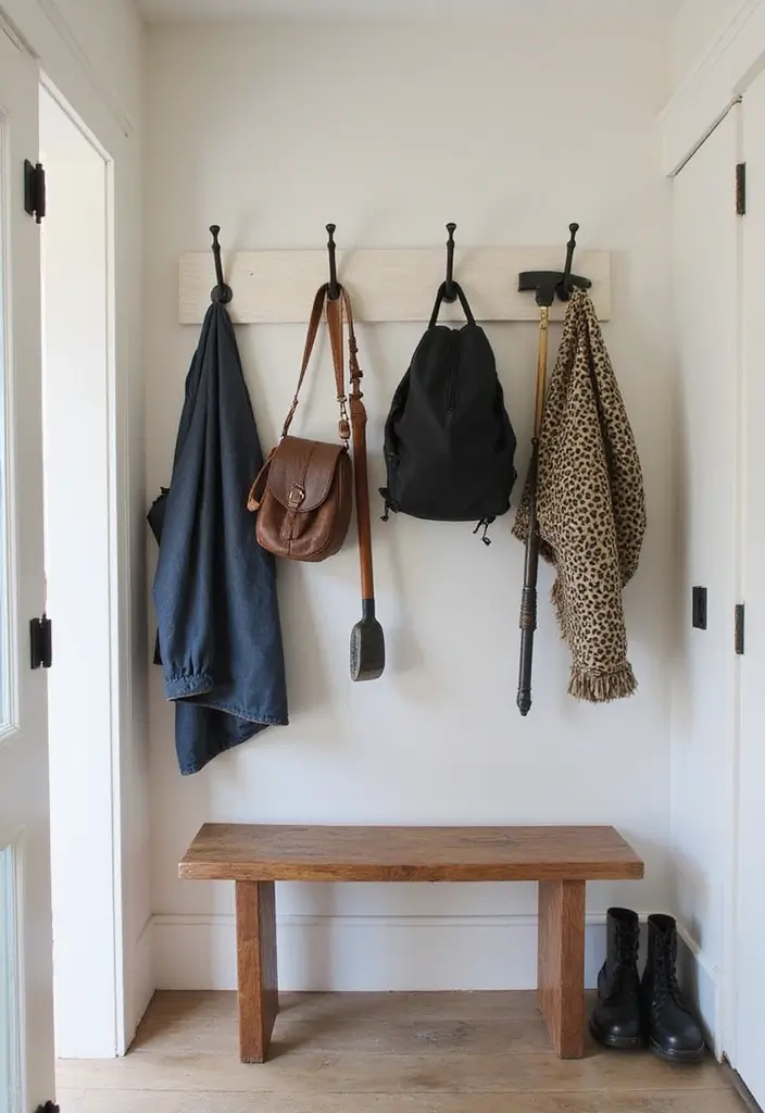 17 DIY Organization Hacks That Will Declutter Your Home in No Time! - 12. Command Hooks for Easy Access