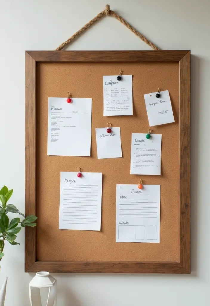 17 DIY Organization Hacks That Will Declutter Your Home in No Time! - 17. DIY Cork Boards for Notes