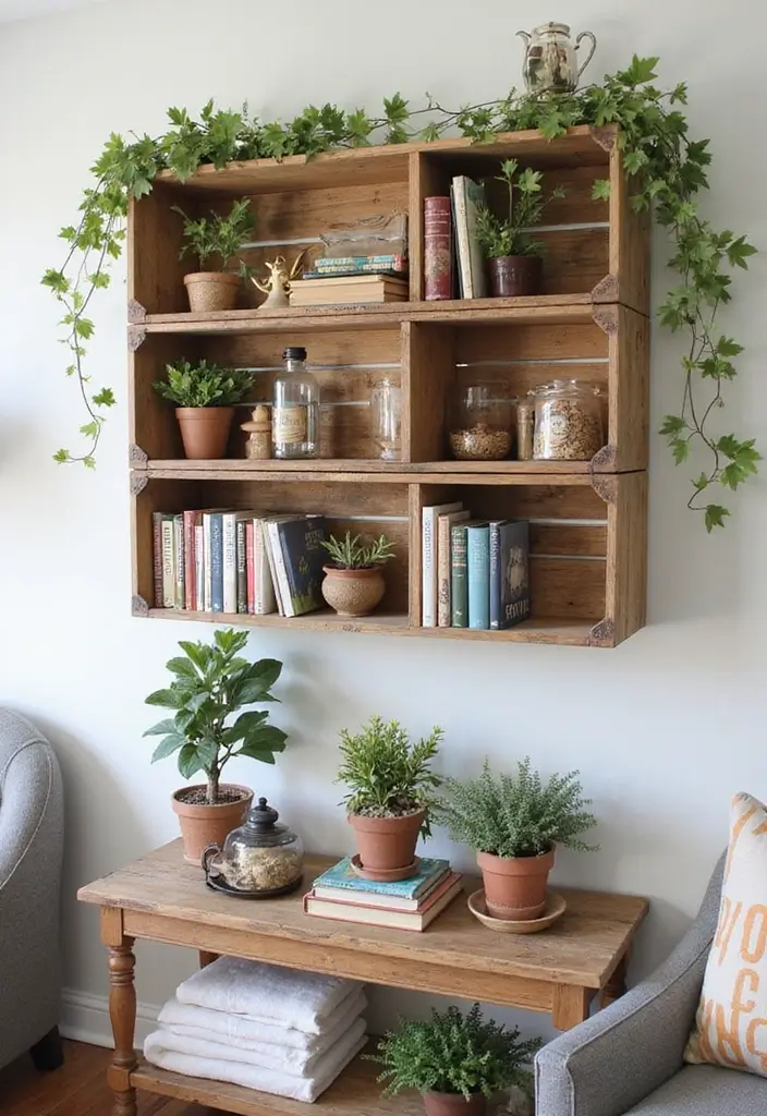 17 DIY Organization Hacks That Will Declutter Your Home in No Time! - 9. Upcycled Wine Crates