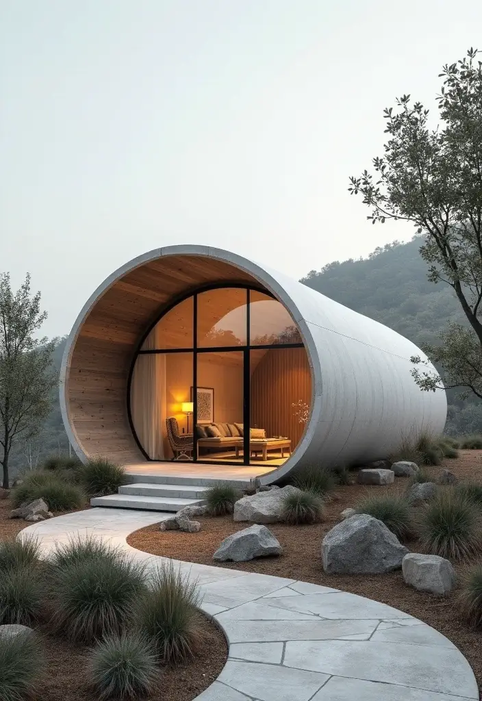 19 Incredible Earth-Sheltered Homes That Are Both Energy-Efficient and Stunning! - 16. The Modernist Earth Shelter: A Trendy Take