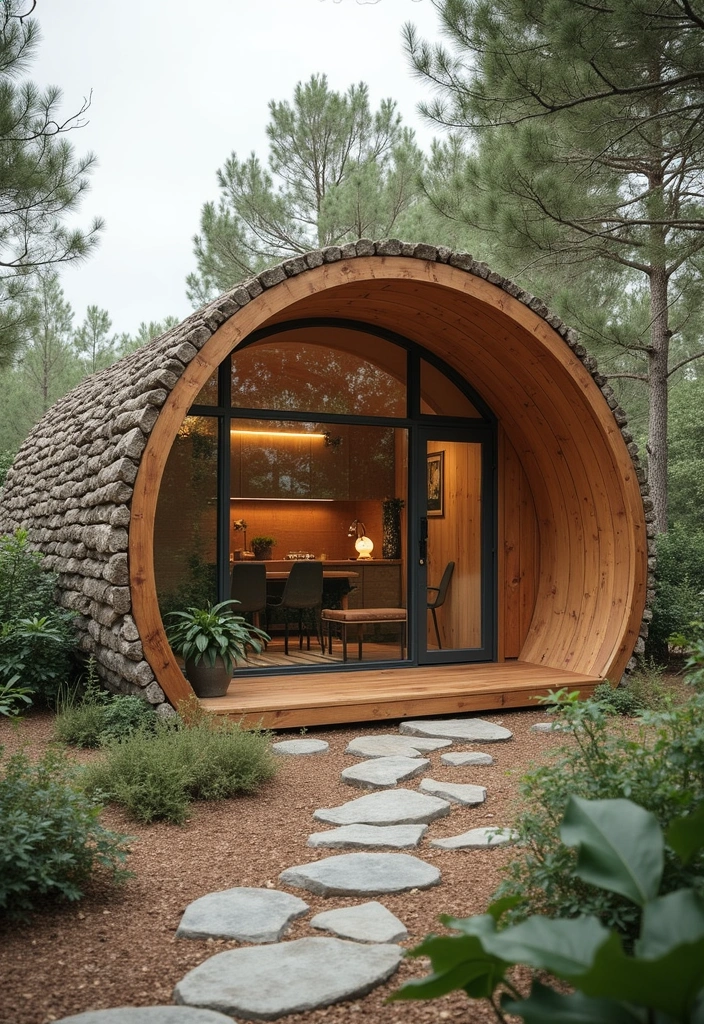 19 Incredible Earth-Sheltered Homes That Are Both Energy-Efficient and Stunning! - 18. The Tiny Earth Shelter: Minimalist Living