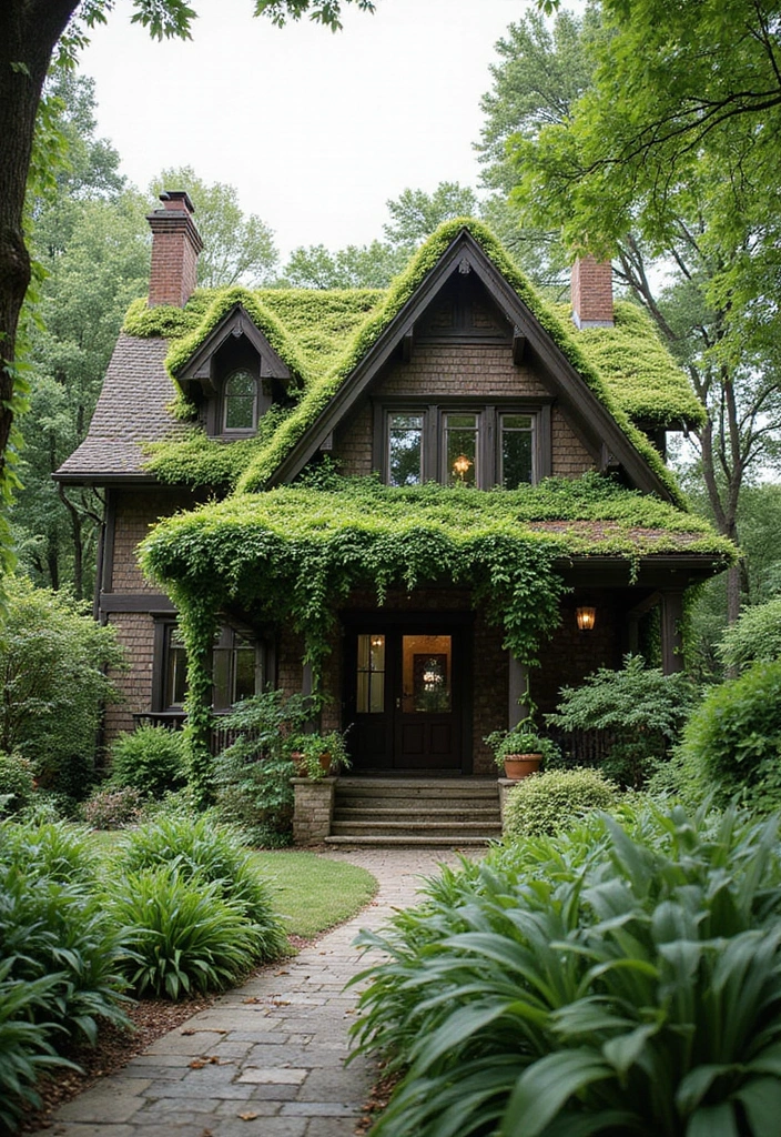 19 Incredible Earth-Sheltered Homes That Are Both Energy-Efficient and Stunning! - 5. The Green Roof House: Nature on Top