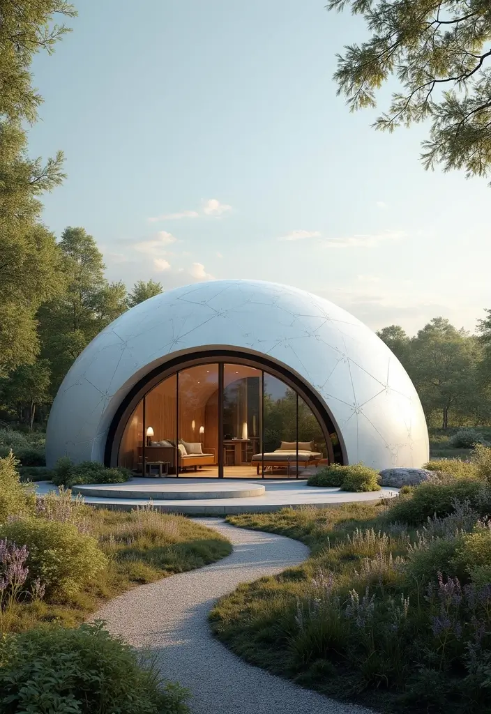 19 Incredible Earth-Sheltered Homes That Are Both Energy-Efficient and Stunning! - 6. The Monolithic Dome: Futuristic Design