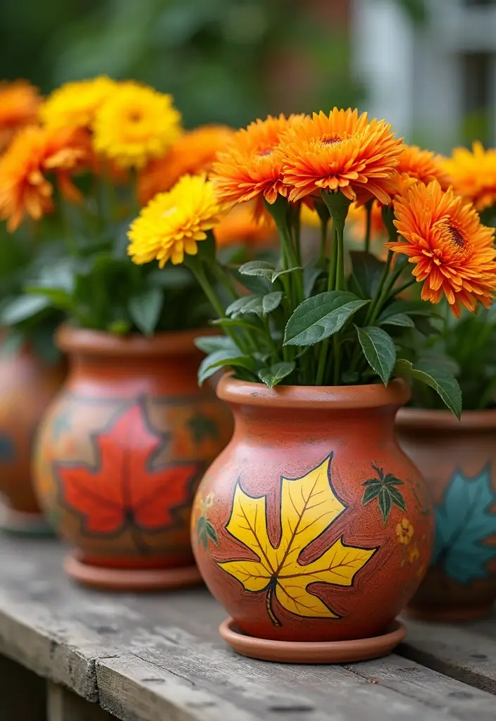 20 Gorgeous Fall Pots That Will Transform Your Outdoor Landscape This Season! - 9. Terracotta with a Twist