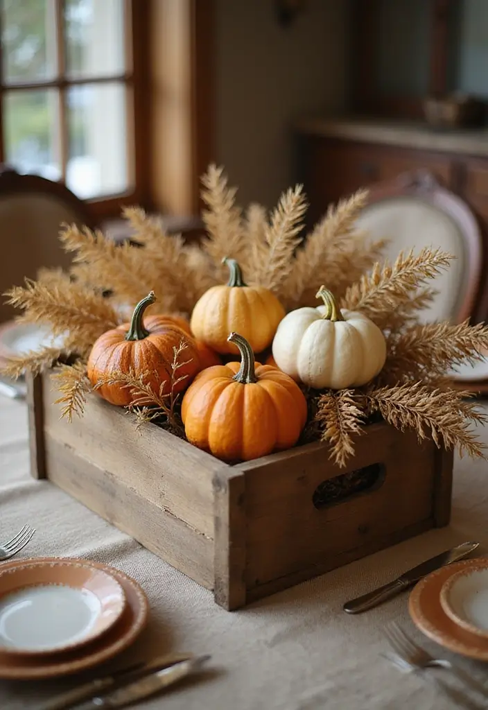 20 Stunning DIY Autumn Crafts for a Cozy Home on a Budget! - 12. Rustic Fall Centerpieces