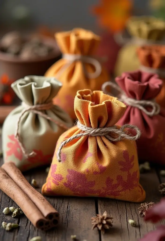 20 Stunning DIY Autumn Crafts for a Cozy Home on a Budget! - 14. Autumn Scented Sachets