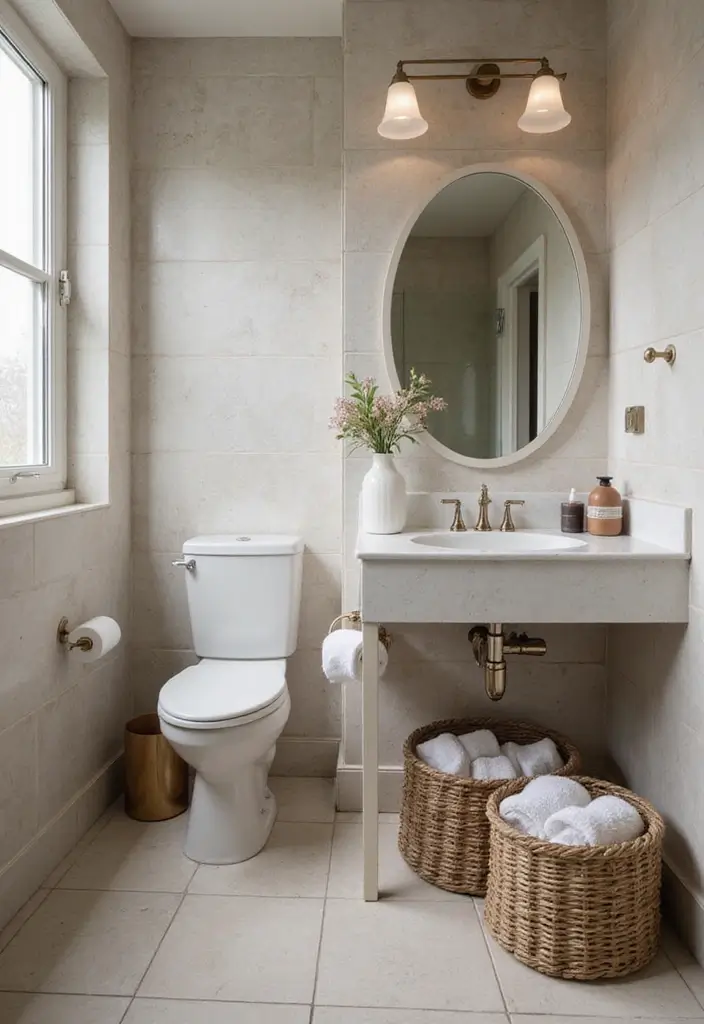 21 Dazzling Powder Room Designs That'll Transform Your Tiny Space into a Stylish Oasis! - 13. The Power of Texture