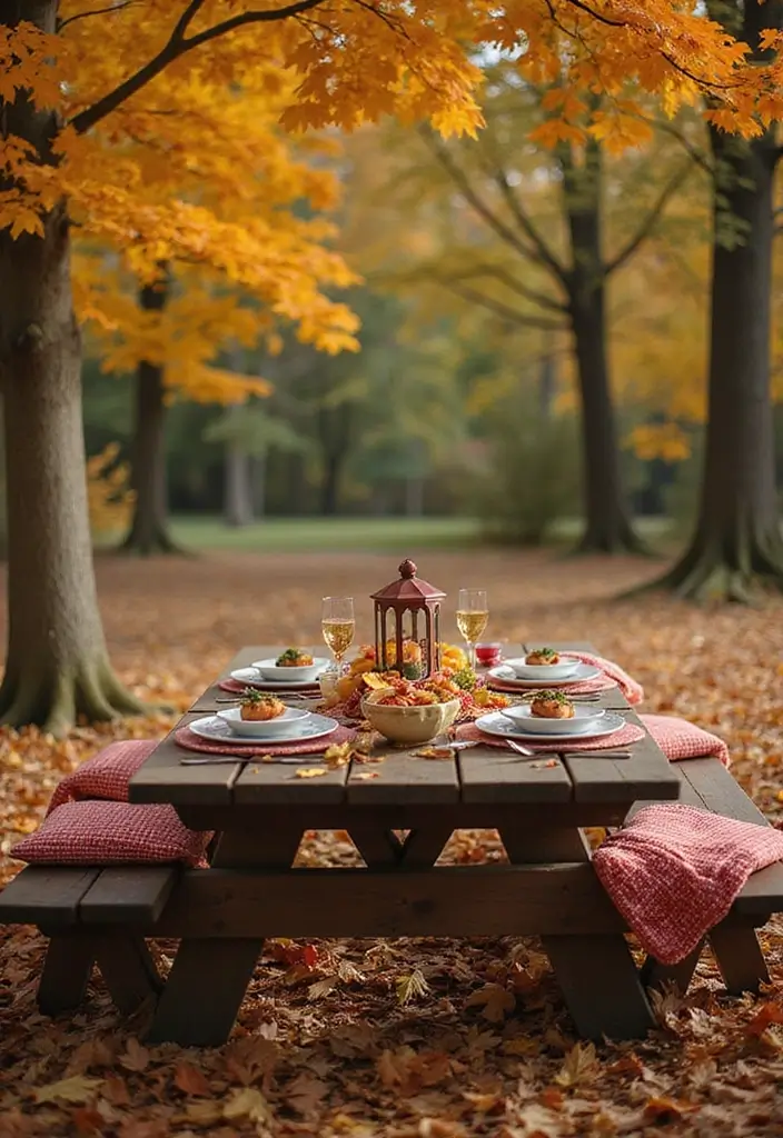 21 Minimalist Outdoor Furniture Ideas Perfect for Your Autumn Garden Oasis! - 11. Simple Picnic Tables