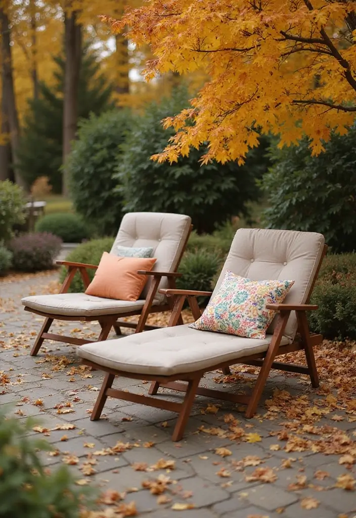 21 Minimalist Outdoor Furniture Ideas Perfect for Your Autumn Garden Oasis! - 21. Simple Folding Lounge Chairs