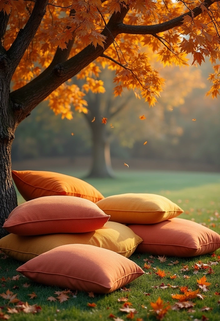21 Minimalist Outdoor Furniture Ideas Perfect for Your Autumn Garden Oasis! - 6. Oversized Floor Cushions