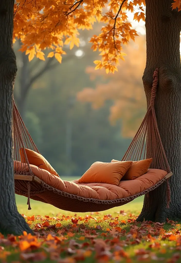 21 Minimalist Outdoor Furniture Ideas Perfect for Your Autumn Garden Oasis! - 8. Chic Suspended Hammocks