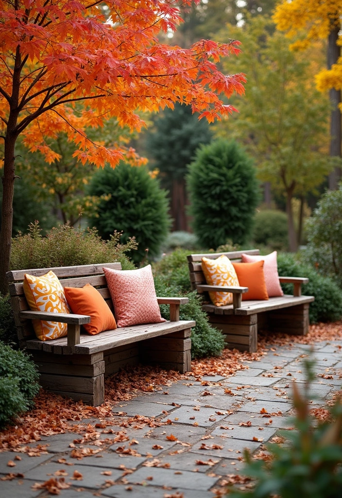 21 Minimalist Outdoor Furniture Ideas Perfect for Your Autumn Garden Oasis! - 9. Rustic Reclaimed Wood Benches