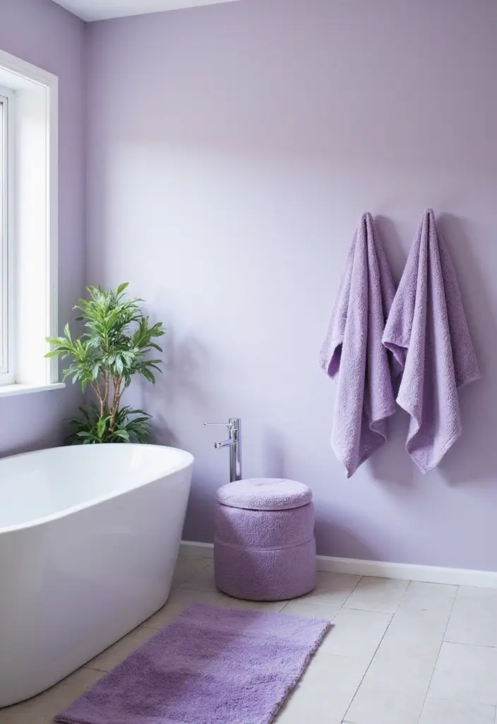 21 Purple Bathroom Inspirations That Will Make Your Space Pop (Don’t Miss #9!) - Fresh Decor