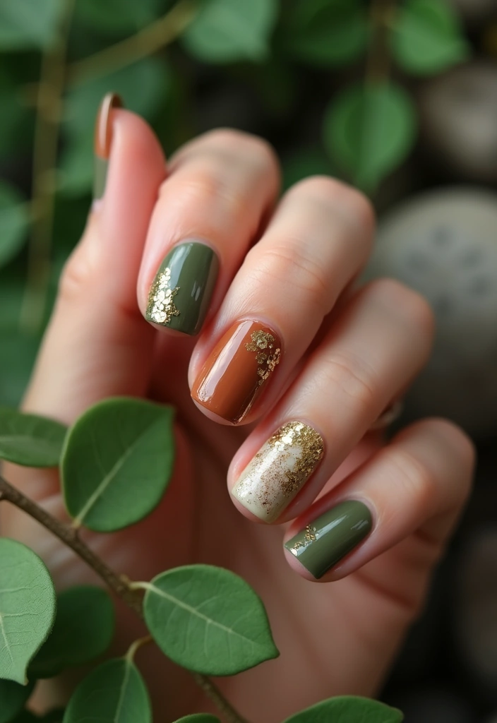 25 Fall Nail Inspiration Ideas That Will Make You Excited for Autumn! (#19 Is a Must-See!) - 4. Earthy Tones and Textures