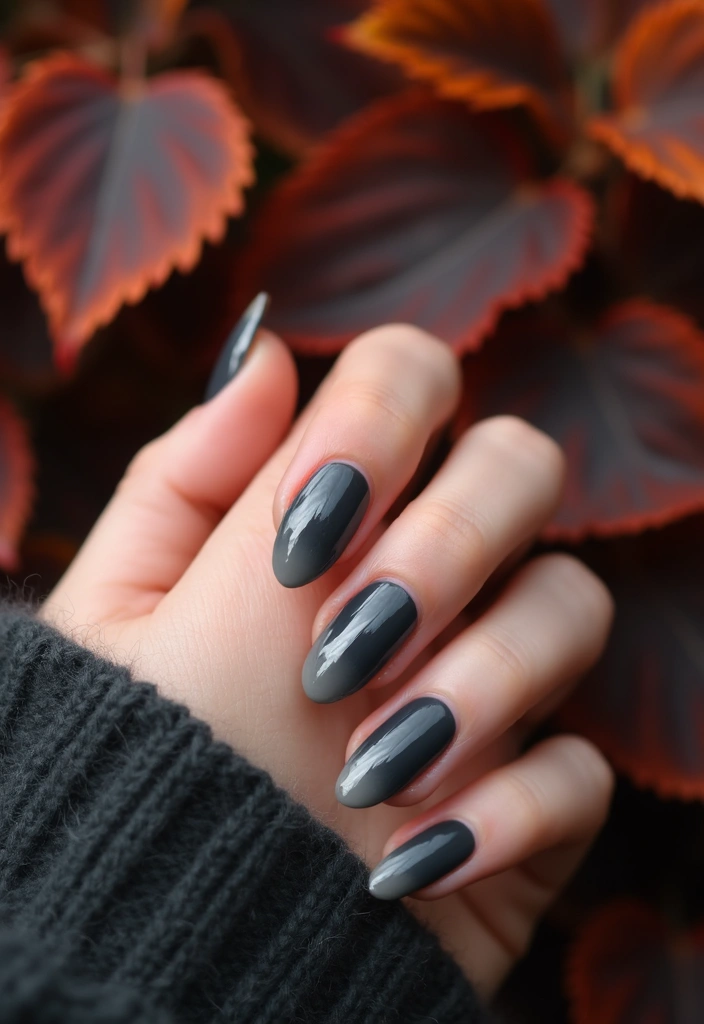 25 Fall Nail Inspiration Ideas That Will Make You Excited for Autumn! (#19 Is a Must-See!) - 9. Smoky Grey Ombre